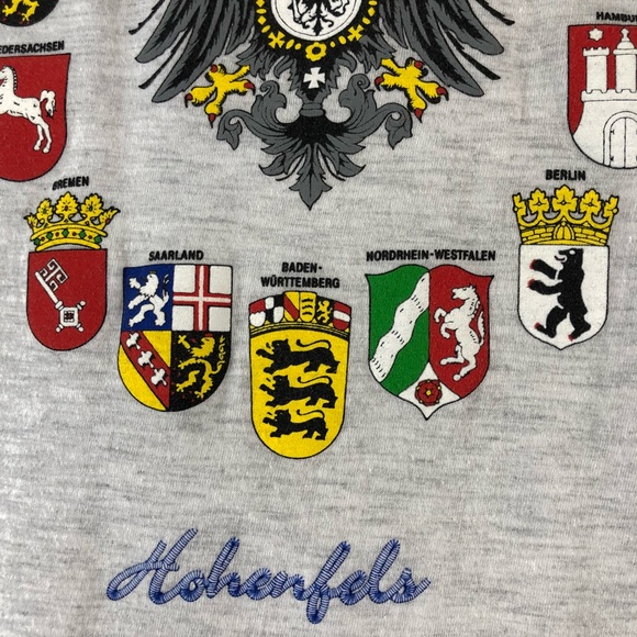 Germany Crests City Flags Hohenfels Tourism Grey T - Picture 5 of 8